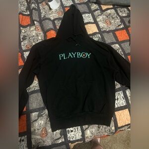 PLAYBOY Black Hoodie Logo